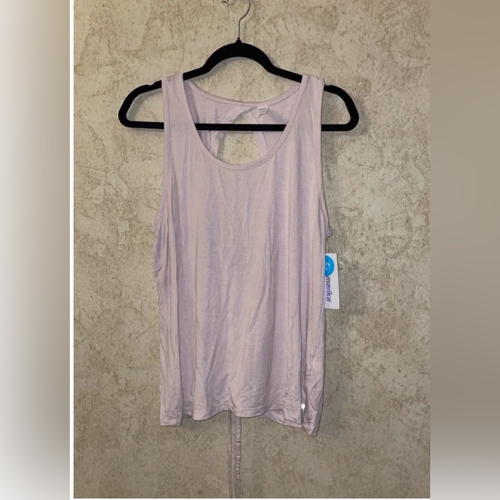 Marika Sleeveless Open Back Tank Top Size XL NWT